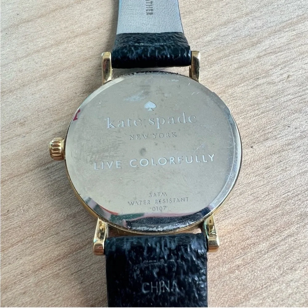 Kate Spade New York black and white polka dot watch NEW BATTERY
